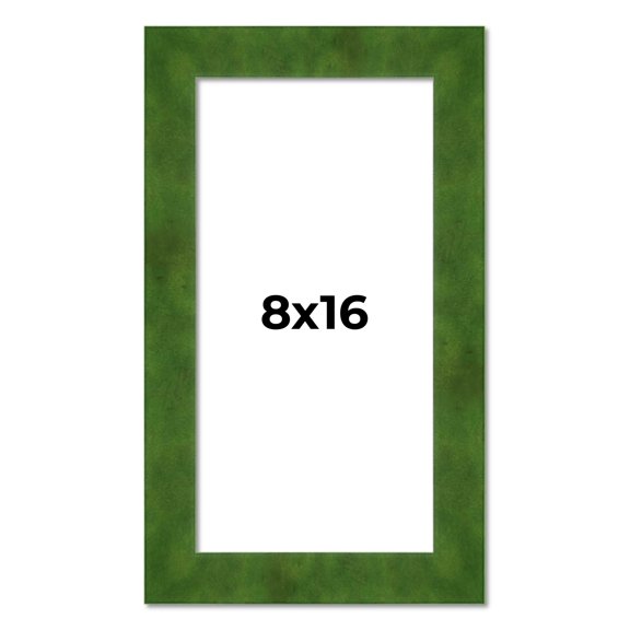 8x16 Frame Green Burl Solid Wood Picture Frame | 1.75 Inches Moulding Width | Interior Frame Depth