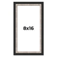 thumbnail image 1 of 8x16 Frame Silver Real Wood Picture Frame Width 1.25 Inches | Interior Frame Depth 0.75 Inches |, 1 of 8