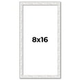 thumbnail image 1 of 8x16 Frame White Real Wood Picture Frame Width 0.75 inches | Interior Frame Depth 0.5 inches |, 1 of 8