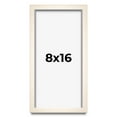 thumbnail image 1 of 8x16 Frame White Wheat Solid Wood Picture Frame | Moulding Width 0.75 Inches | Interior Depth 0.5, 1 of 8