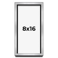 thumbnail image 1 of 8x16 Shadow Box Frame Silver | 1.375 Inches Deep Real Wood Contemporary Shadowbox Display Frame |, 1 of 7