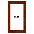 thumbnail image 1 of 8x16 Walnut Brown Veneer Real Wood Picture Frame Width 1.75 inches | Interior Frame Depth 0.5, 1 of 8