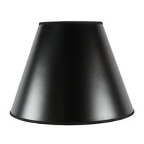 8x16x12 Hardback Empire Lampshade Bold Black Parchment with True Gold Lining by HomeConcept