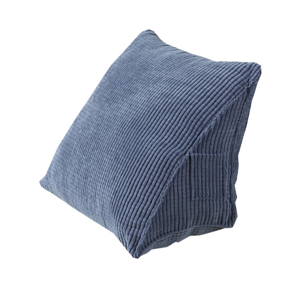 8x16x12 Inch Soft Wedge Reading Pillow, Triangle Back Cushion Backrest Positioning Sofa Bed Office Chair Rest Pillow, Headboard Wedge Backrest Rest Support Cushion