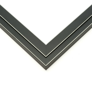 8x17 Frame Black Real Wood Picture Frame Width 1.25 inches | Interior Frame Depth 0.5 inches |