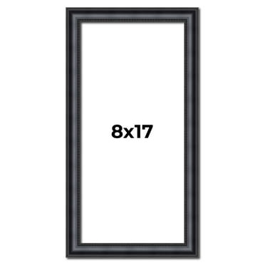 8x17 Frame Black Real Wood Picture Frame Width 1.25 inches | Interior Frame Depth 0.5 inches |