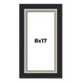 thumbnail image 1 of 8x17 Frame Black Real Wood Picture Frame Width 2.25 Inches | Interior Frame Depth 0.5 Inches |, 1 of 8