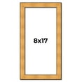 thumbnail image 1 of 8x17 Frame Gold Rustic Solid Wood Picture Frame | 1.25 Inch Wide Moulding | Rustique Gold, 1 of 8
