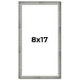 thumbnail image 1 of 8x17 Frame Silver Grey Distressed Solid Wood Picture Frame | 0.75 Inch Moulding Width | Interior, 1 of 8