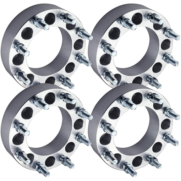 8x170 to 8x6.5 Wheel Adapters 2" Compatible with Dodge Compatible with Chevy Wheels On Compatible with Ford SuperDuty 14x1.5 Grade 12.9 Studs Set of 4