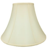 8x17x12 Egg Shell Shantung Lamp Shade with White liner