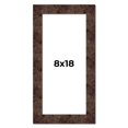 thumbnail image 1 of 8x18 Frame Brown Burl Real Wood Picture Frame Width 1.625 Inches | Interior Frame Depth 0.5 Inches, 1 of 8
