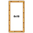 thumbnail image 1 of 8x18 Frame Gold Bamboo Solid Wood Picture Frame | 1 Inch Moulding Width | Interior Frame Depth 0.75, 1 of 8