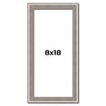 thumbnail image 1 of 8x18 Frame Grey Real Wood Picture Frame Width 1.25 inches | Interior Frame Depth 0.5 inches | Hans, 1 of 8