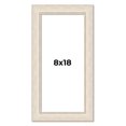 thumbnail image 1 of 8x18 Frame White Real Wood Picture Frame Width 1.75 inches | Interior Frame Depth 0.5 inches |, 1 of 8