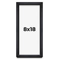 thumbnail image 1 of 8x18 Shadow Box Frame Black | 1 Inches Deep Real Wood Farmhouse Shadowbox Display Frame | UV, 1 of 6