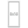 thumbnail image 1 of 8x18 Shadow Box Frame White | 1 Inches Deep Real Wood Contemporary Shadowbox Display Frame | UV, 1 of 7