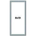 thumbnail image 1 of 8x19 Frame Blue Scuffed Farm Board Solid Wood Picture Frame Width 0.75 Inches | Interior Depth 0.5, 1 of 8
