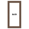 thumbnail image 1 of 8x19 Frame Brown Farmhouse Solid Wood Picture Frame Width 1.5 Inches | Interior Frame Depth 0.5, 1 of 8