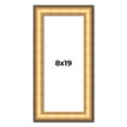 thumbnail image 1 of 8x19 Frame Gold Plein Aire Solid Wood Picture Frame Width 2 Inches | Interior Frame Depth 0.5, 1 of 8