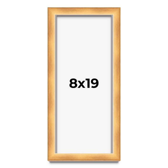 8x19 Shadow Box Bronze Cross-Brushed Display Frame | 1.625 Inches Deep Solid Wood | UV Resistant