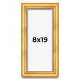 thumbnail image 1 of 8x19 Shadow Box Frame Gold | 1.75 Inches Deep Real Wood Traditional Shadowbox Display Frame | UV, 1 of 7