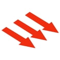thumbnail image 1 of 8x2" Arrow Sticker Directional Sign Adhesive Removable Floor Decal, Red, 20Set / 60 Pack, 1 of 6
