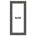 thumbnail image 1 of 8x20 Frame Black-Brown Medieval Solid Wood Picture Frame | 1.5 Inch Moulding Width | Gotham Beveled, 1 of 8