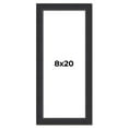 thumbnail image 1 of 8x20 Frame Black Real Wood Picture Frame Width 1.25 Inches | Interior Frame Depth 0.5 Inches |, 1 of 8