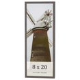 thumbnail image 1 of 8x20 Frame Blue Kingsley Pewter Solid Wood Picture Frame Width 0.75 Inches |Interior Depth 0.5, 1 of 8