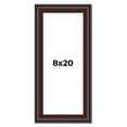 thumbnail image 1 of 8x20 Frame Brown Round Mahogany Solid Wood Picture Frame | 1.625 Inch Moulding Width | with UV, 1 of 8
