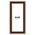 thumbnail image 1 of 8x20 Frame Gold Brown Plein Air Vintage Solid Wood Picture Frame | 1.75 Inches Moulding Width |, 1 of 8