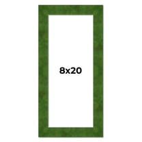 8x20 Frame Green Burl Solid Wood Picture Frame | 1.75 Inches Moulding Width | Interior Frame Depth