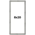 thumbnail image 1 of 8x20 Frame Silver Grey Distressed Solid Wood Picture Frame | 0.75 Inch Moulding Width | Interior, 1 of 8