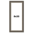 thumbnail image 1 of 8x20 Frame Silver Real Wood Picture Frame Width 1.25 Inches | Interior Frame Depth 0.5 Inches |, 1 of 8