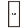 thumbnail image 1 of 8x20 Frame Silver Real Wood Picture Frame Width 1.25 Inches | Interior Frame Depth 0.75 Inches |, 1 of 8