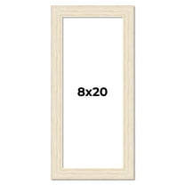 8x20 Frame White Real Wood Picture Frame Width 1.5 inches | Interior Frame Depth 0.5 inches | Barn