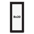 thumbnail image 1 of 8x20 Shadow Box Black Solid Wood Display Picture Frame | 1 Inch Rabbet Depth | | 1.375 Inch, 1 of 4