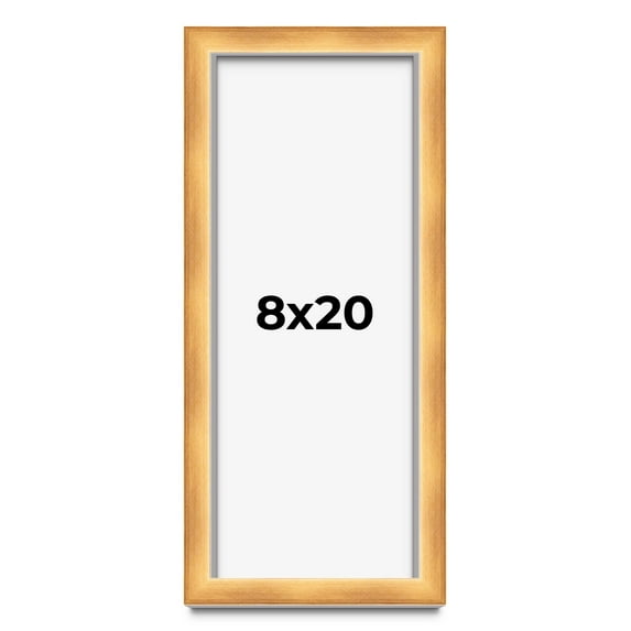8x20 Shadow Box Bronze Cross-Brushed Display Frame | 1.625 Inches Deep Solid Wood | UV Resistant