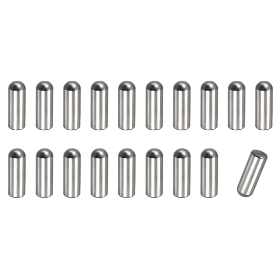 8x20mm Dowel Pins, 20pcs 304 Stainless Steel Round Head Flat Chamfered End Dowel Pin Bunk Bed Pins Shelf Pegs Support Shelves Fasten Elements