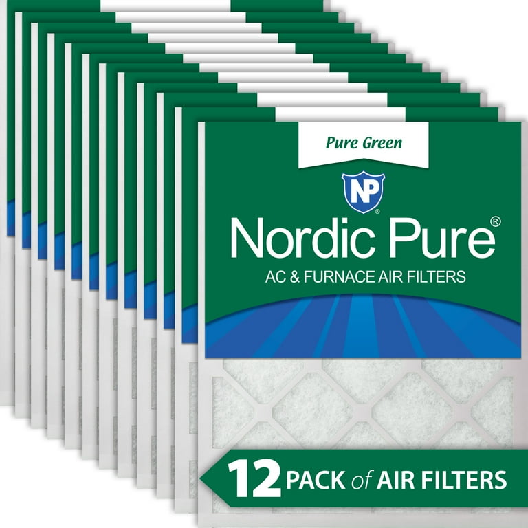 Nordic pure 20x20x1 merv 12 pleated cheap ac furnace air filters 6 pack