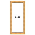 thumbnail image 1 of 8x21 Frame Gold Rustic Solid Wood Picture Frame | 1.25 Inch Wide Moulding | Rustique Gold, 1 of 8