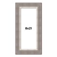 thumbnail image 1 of 8x21 Frame Grey Real Wood Picture Frame Width 2.75 Inches | Interior Frame Depth 0.5 Inches | Linus, 1 of 8