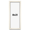 thumbnail image 1 of 8x21 Frame White Wheat Solid Wood Picture Frame | Moulding Width 0.75 Inches | Interior Depth 0.5, 1 of 8