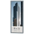 thumbnail image 1 of 8x22 Frame Blue Scuffed Farm Board Solid Wood Picture Frame Width 0.75 Inches | Interior Depth 0.5, 1 of 8