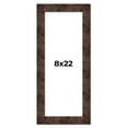 thumbnail image 1 of 8x22 Frame Brown Burl Real Wood Picture Frame Width 1.625 Inches | Interior Frame Depth 0.5 Inches, 1 of 8