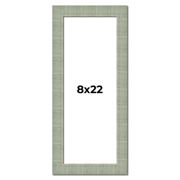 8x22 Frame Green Desert Pear Solid Wood Picture Frame | 1.625 Inch Moulding Width | Interior Frame
