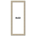 thumbnail image 1 of 8x22 Frame Grey Solid Wood Picture Frame Width 1 Inches | Interior Frame Depth 0.5 Inches |, 1 of 8