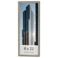 thumbnail image 1 of 8x22 Frame Grey Solid Wood Picture Frame Width 1 Inches | Interior Frame Depth 0.5 Inches |, 1 of 8