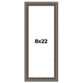 thumbnail image 1 of 8x22 Frame Silver Real Wood Picture Frame Width 1.25 Inches | Interior Frame Depth 0.5 Inches |, 1 of 8